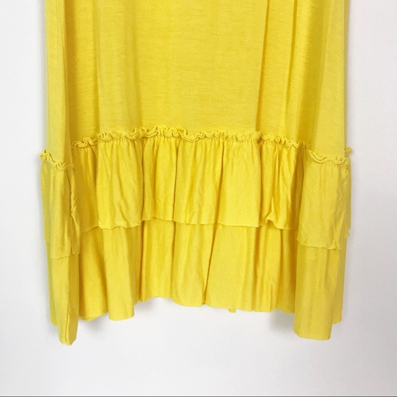 Shop Basic USA Ruffle Tunic Top Mini Dress Tank - Picture 6 of 6